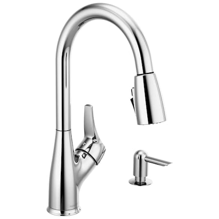 Peerless Apex Single Handle Pull-Down Kitchen Faucet P7901LF-SD-W